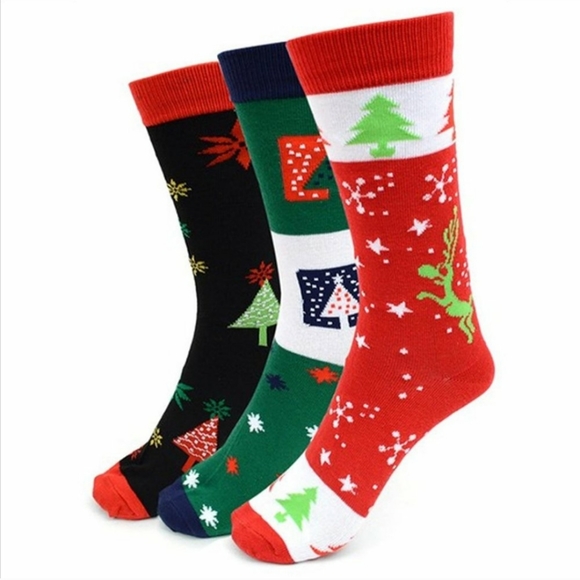 Accessories - Last Chance  Pack Ladie's Crew Christmas Socks